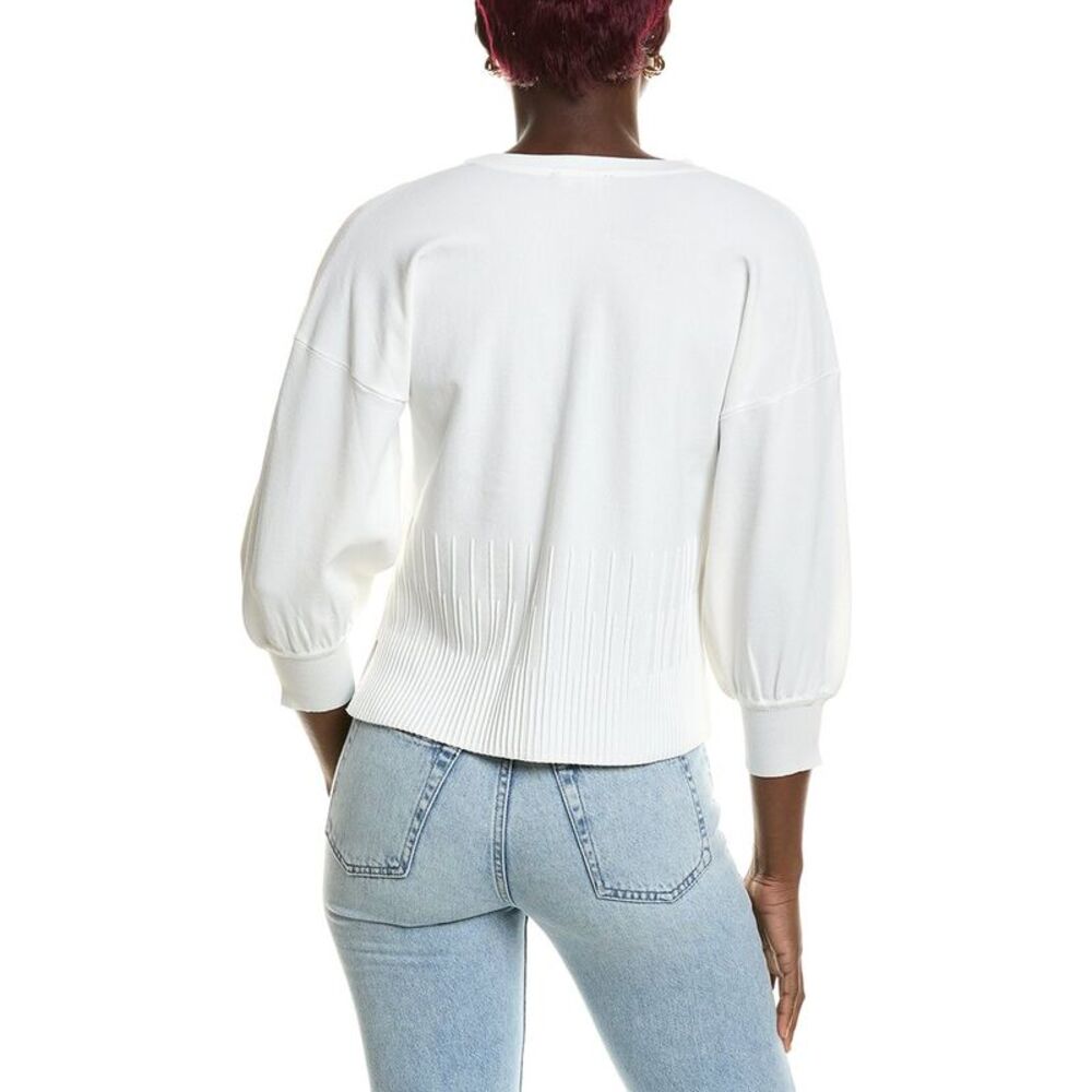1.State Womens Cardigan, White - Picture 2 of 3